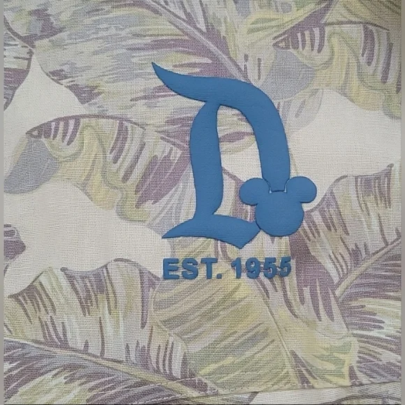 Disney Disneyland Resort Tropical Palm Leaf Spirit Jersey Shirt Jacket Size S - Picture 6 of 13